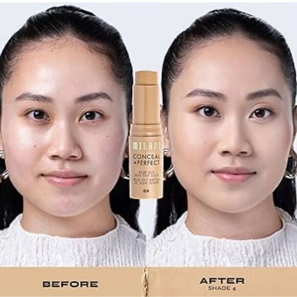 🌻 Milani Shade 4 Conceal + Perfect Skin Tint Stick Blur Out Tinted Moisturizer - Picture 5 of 13